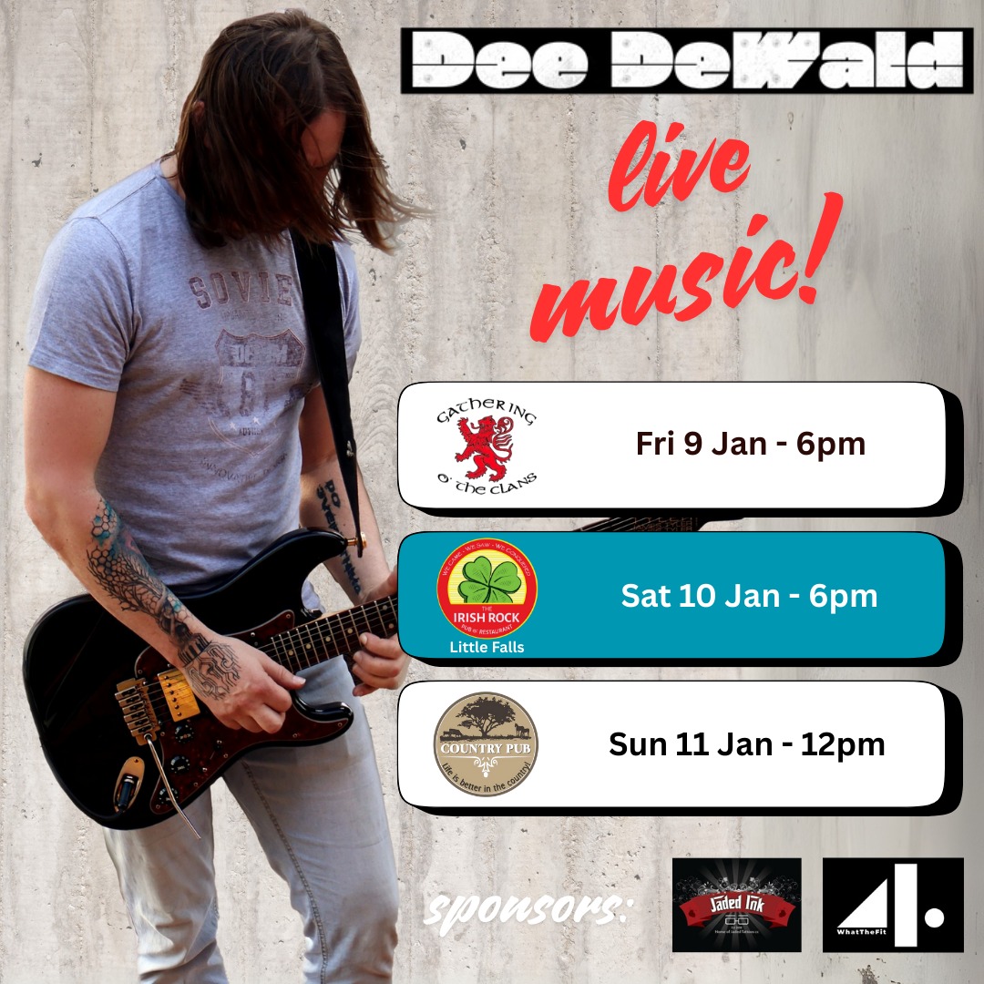 Dee Dewald @ Gathering o' The Clans 9 Jan at 6pm - Image 1