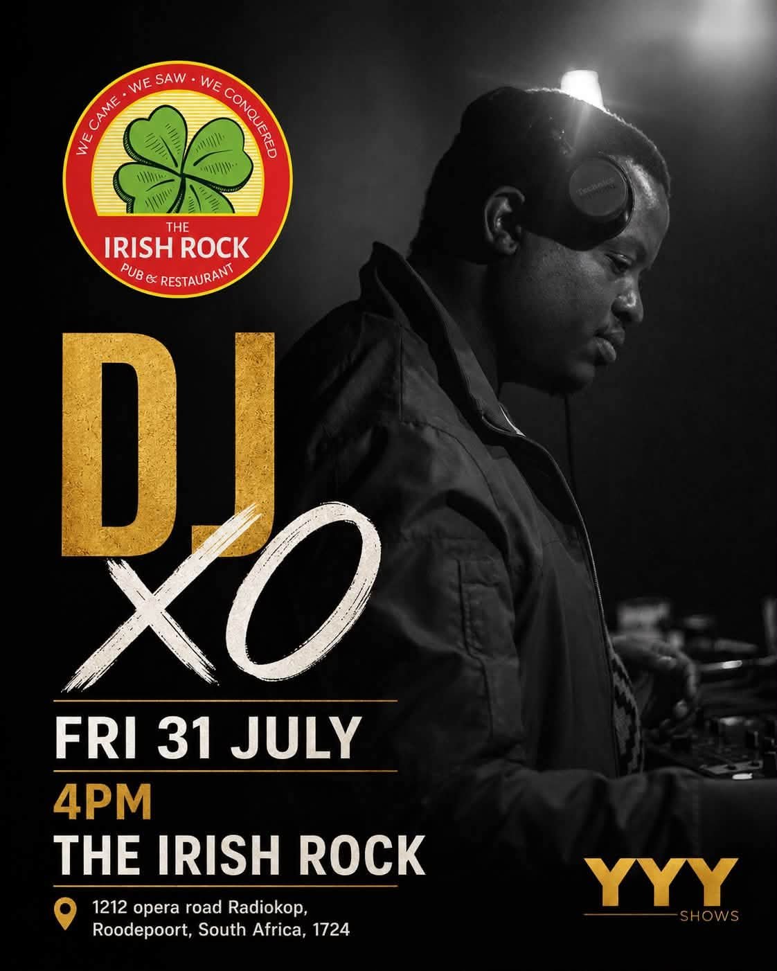DJ XO @ The Irish Rock Pub & Restaurant Radiokop 31 Jul
