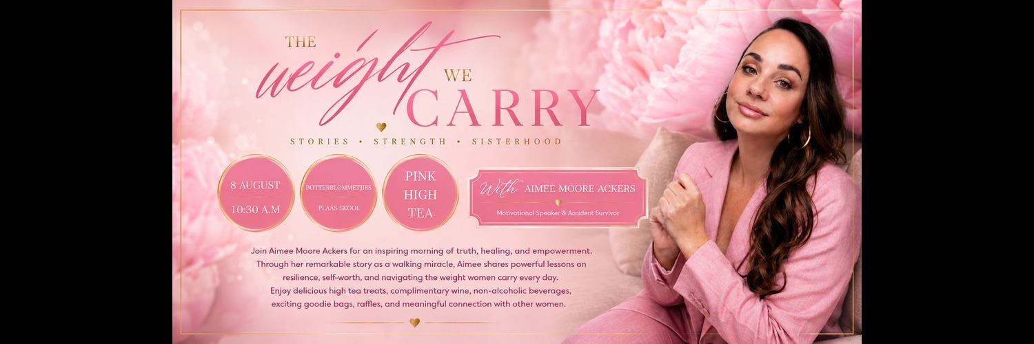 The Weight We Carry Pink High Tea.