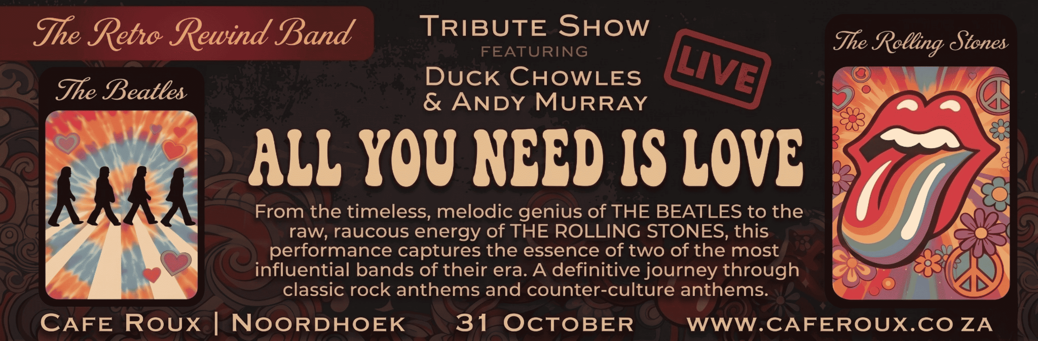 “All You Need Is Love” - A Tribute to The Beatles & The Rolling Stones