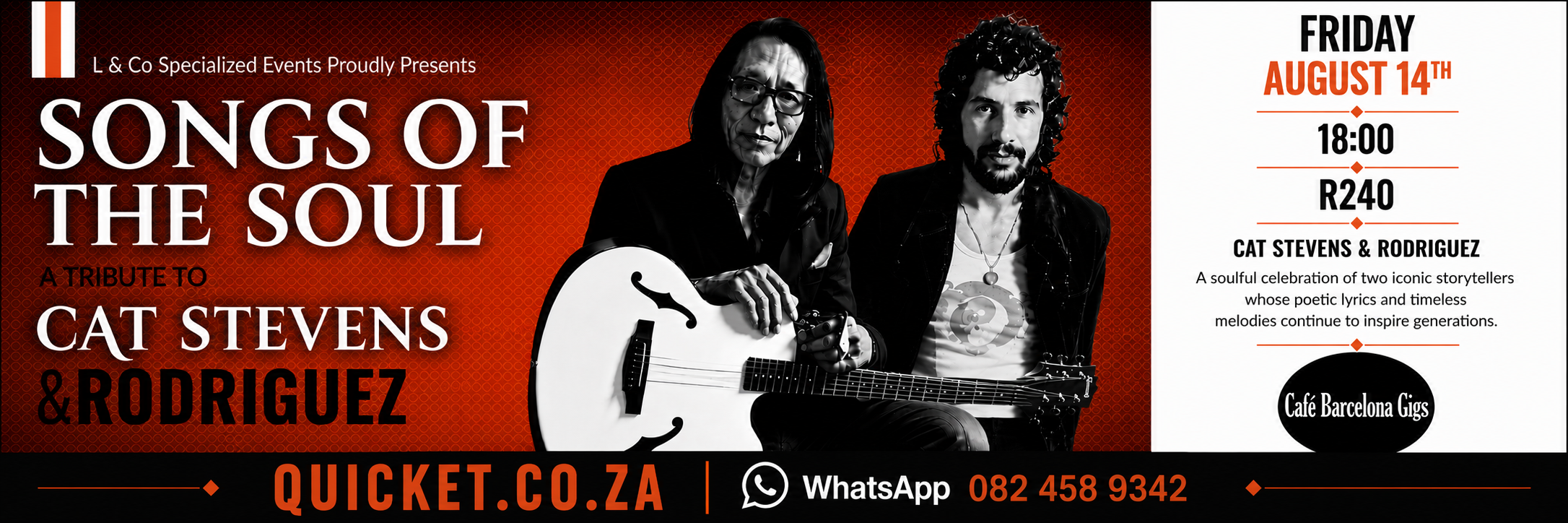 A Tribute to Cat Stevens & Rodriguez at Cafe Barcelona