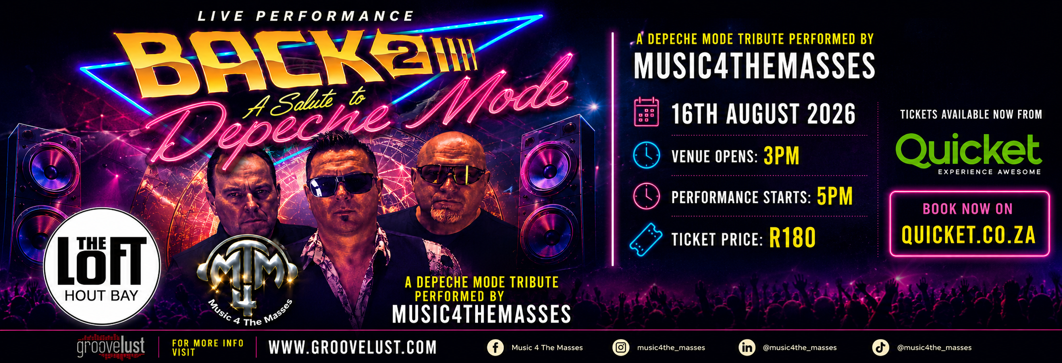 THE LOFT: HOUT BAY - Depeche Mode - A Salute by Music 4 The Masses