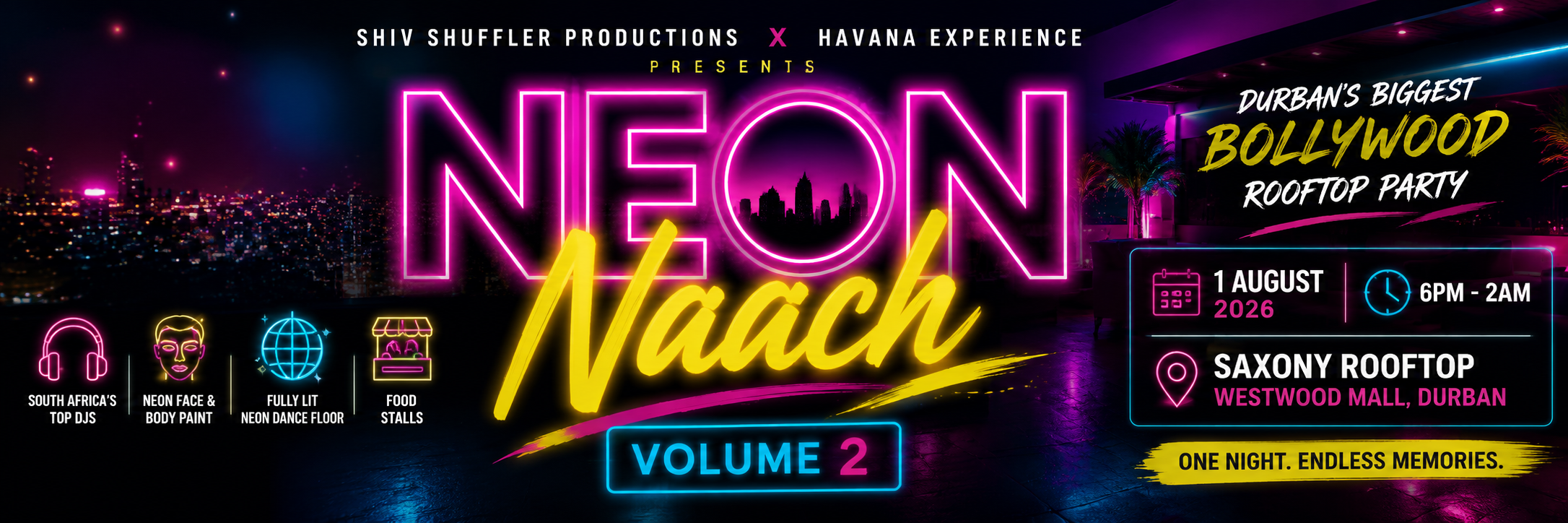 Neon Naach - Bollywood Rooftop festival
