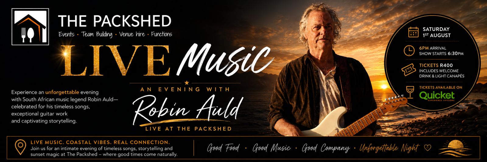 ROBIN AULD LIVE AT THE PACKSHED