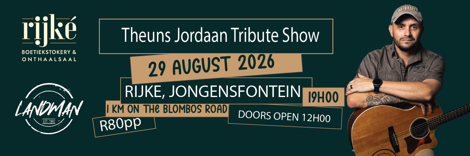 LANDMAN – Theuns Jordaan Tribute Show by Rijké