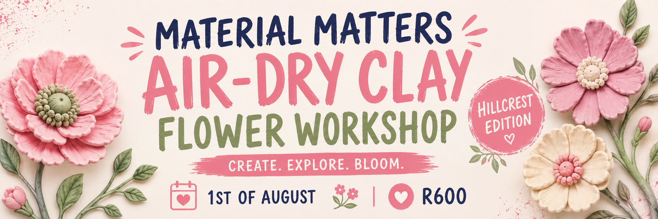 Material Matters: Bloom with Air Dry Clay (Hillcrest)