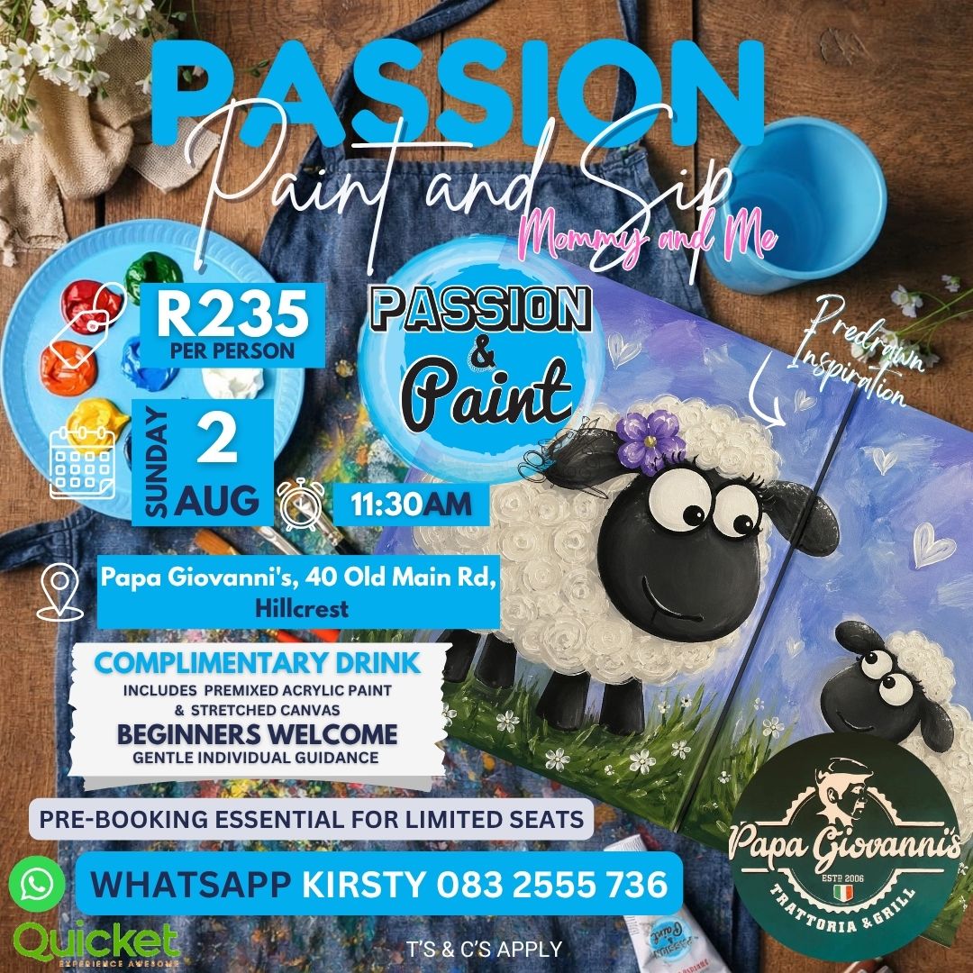 Passion Paint and Sip  Mommy and me - Sheep