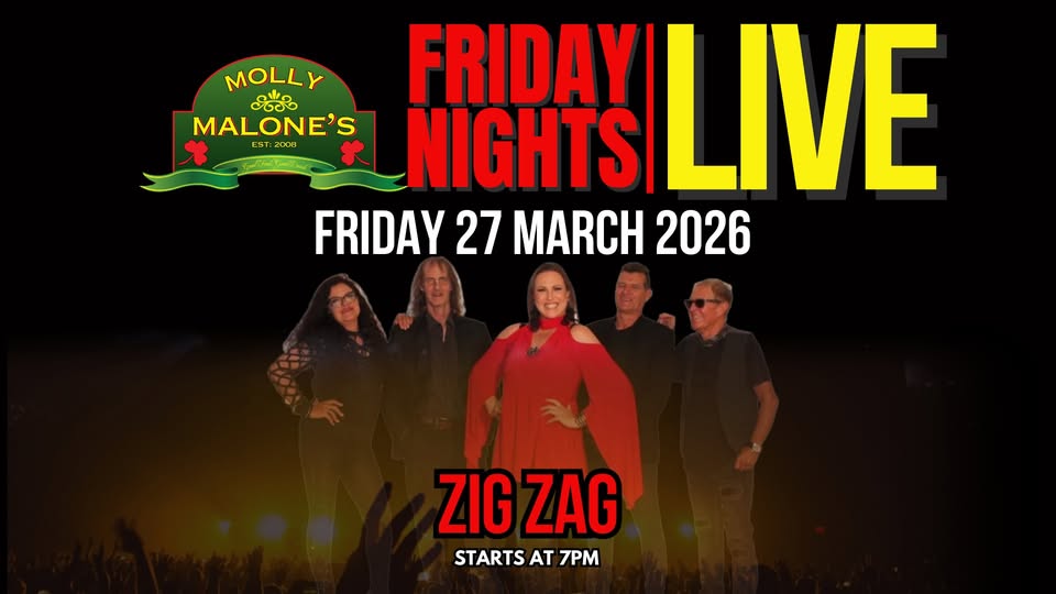 Zig Zag @ Molly Malone's 27 March