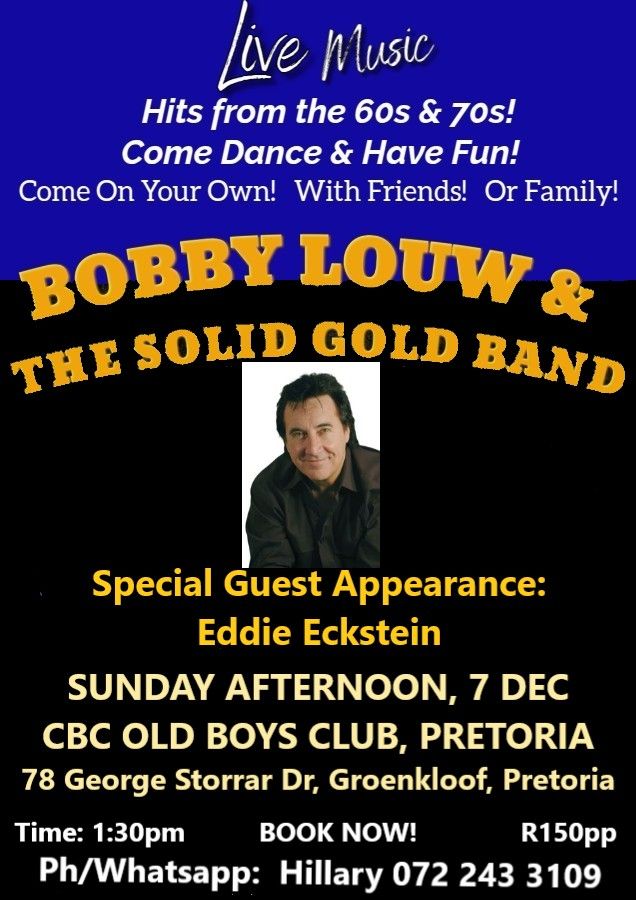 Bobby Louw @ CBC Old Boys Club Pretoria 7 Dec - Image 1