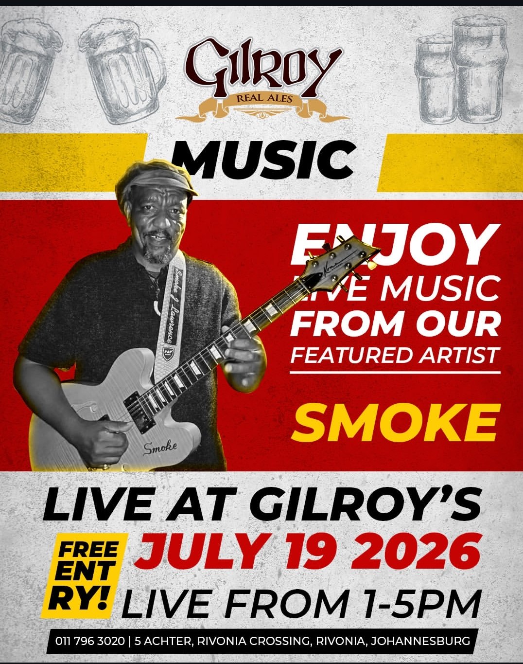 Smoke & Honey @ Gilroy's Brewery (Pty) Ltd · Johannesburg 19 Jul