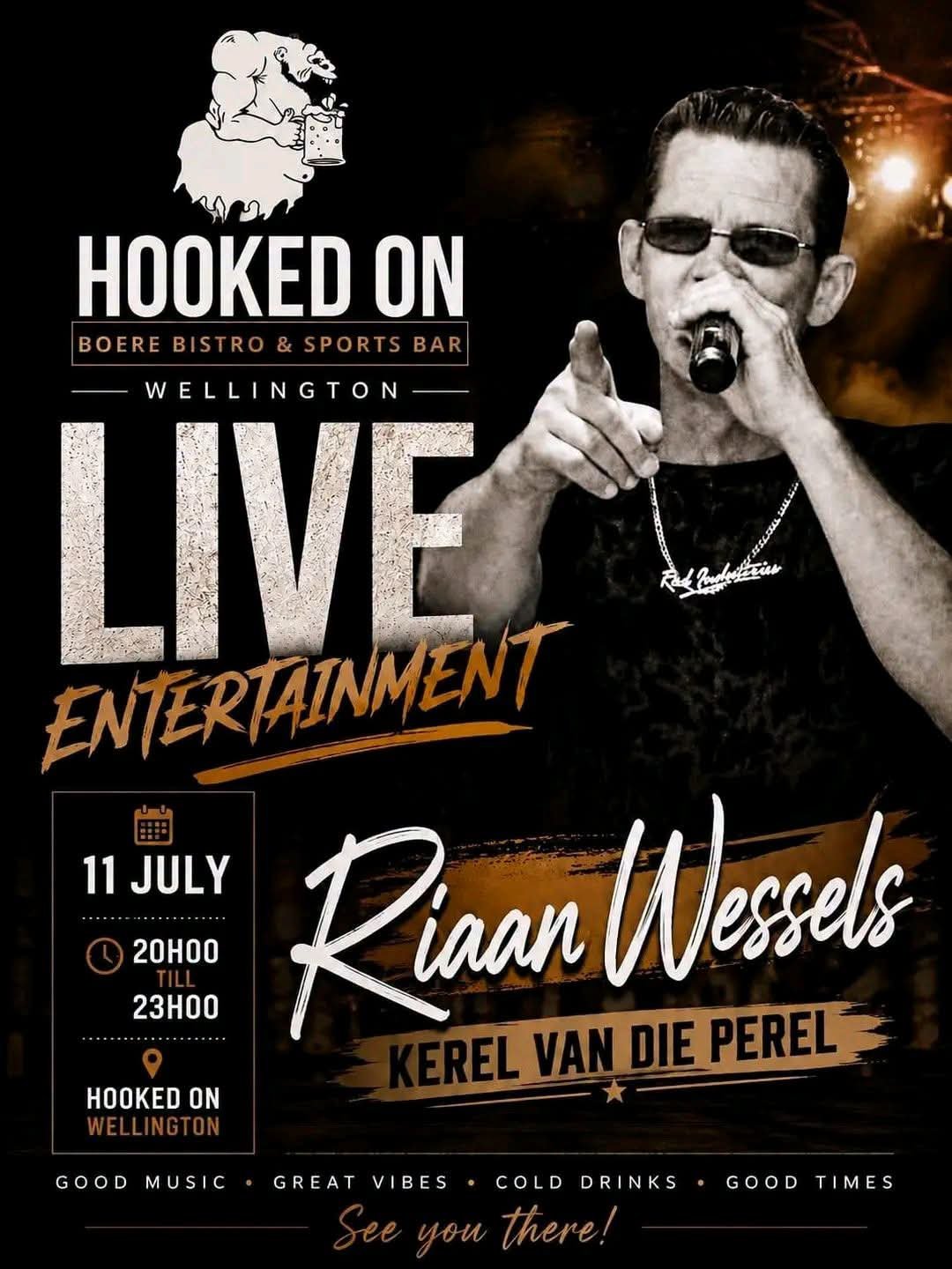 Riaan Wessels @ Hooked On Wellington 11 Jul