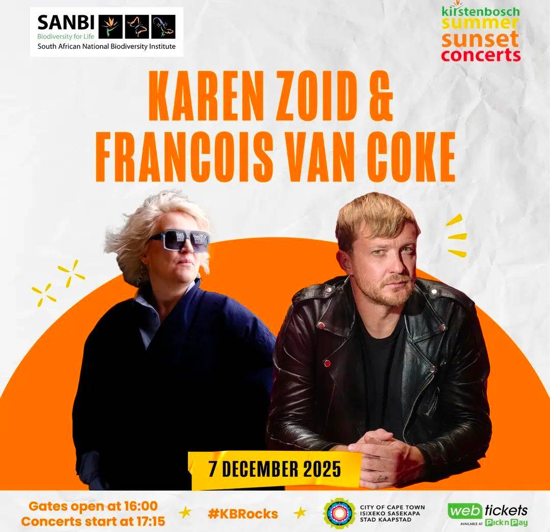 Karen Zoid & Francois Van Coke @ Kirstenbosch Gardens 7 Dec - Image 1