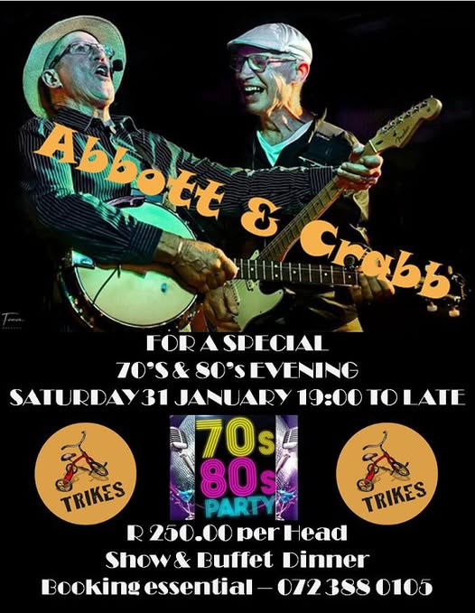 Abbott & Crabb @ Trikes Restaurant 31 Jan - Image 1