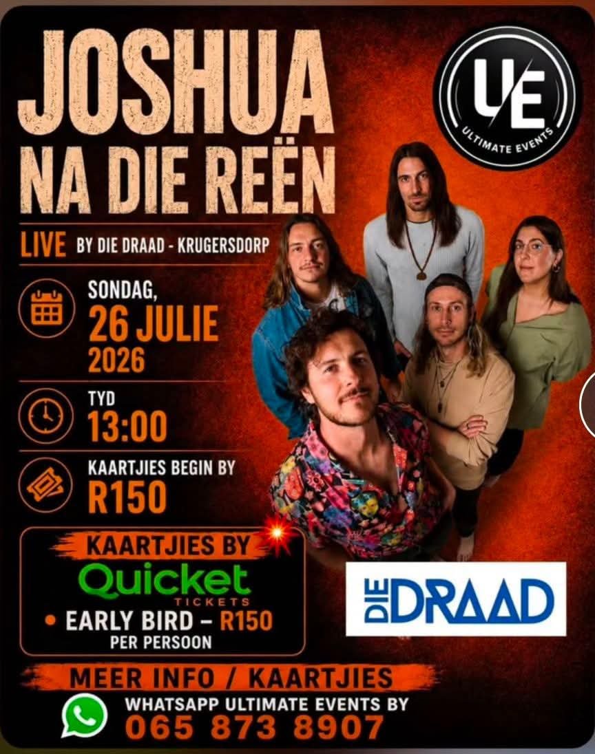 Joshua na die Reën @ Die Draad, Krugersdorp · Krugersdorp 26 Jul