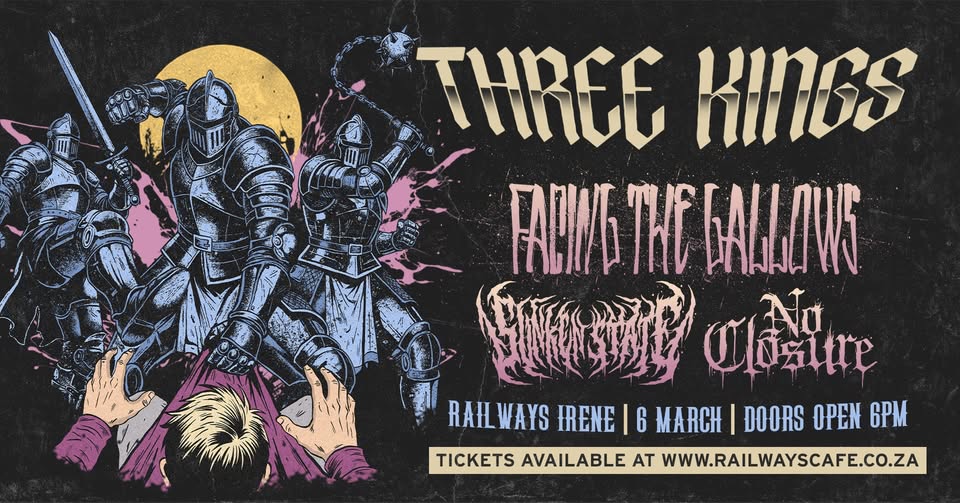 Three Kings, No Closure, Sunken State @ Railways Cafe Irene 6 March - Image 1