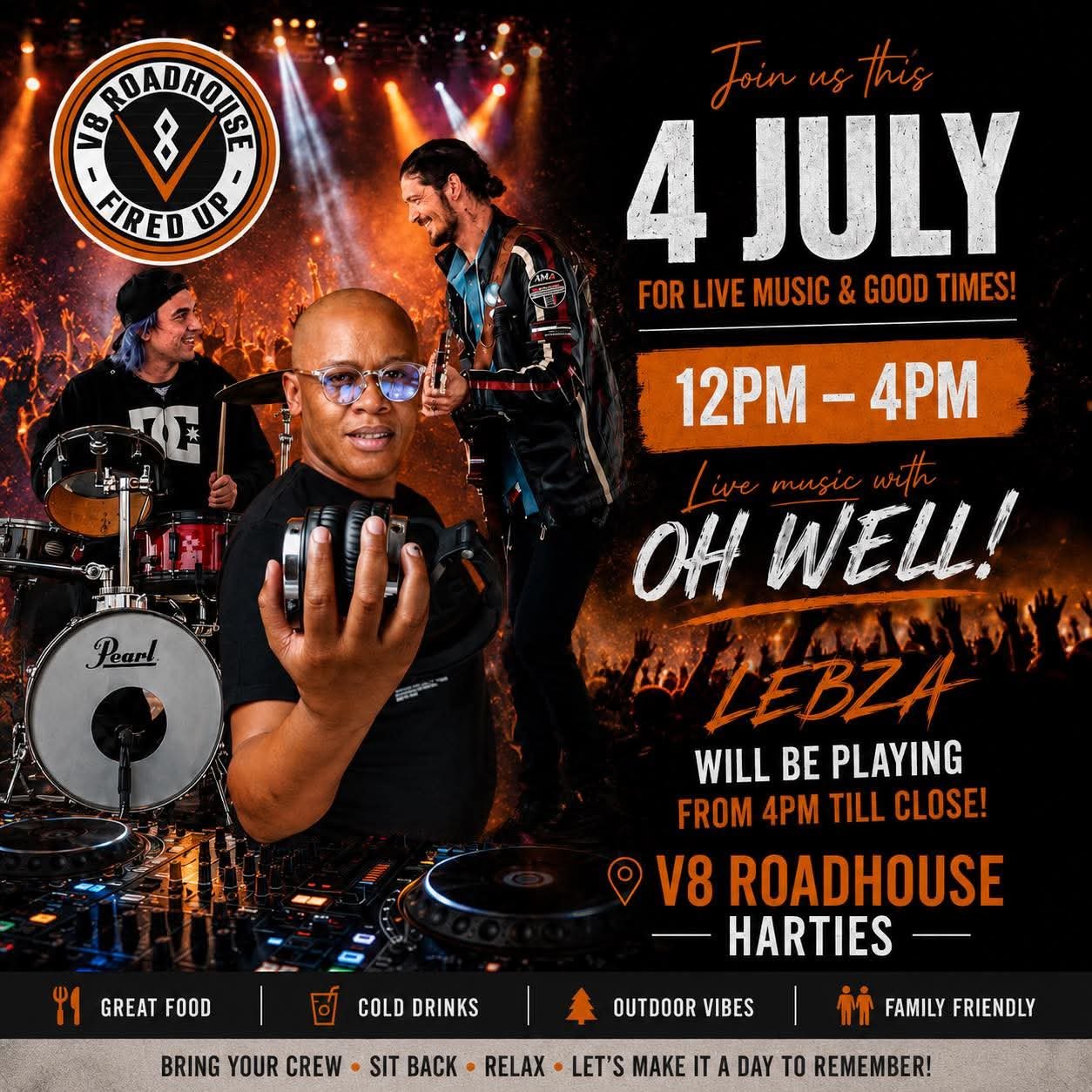 Oh Well! @ V8 Roadhouse 4 Jul