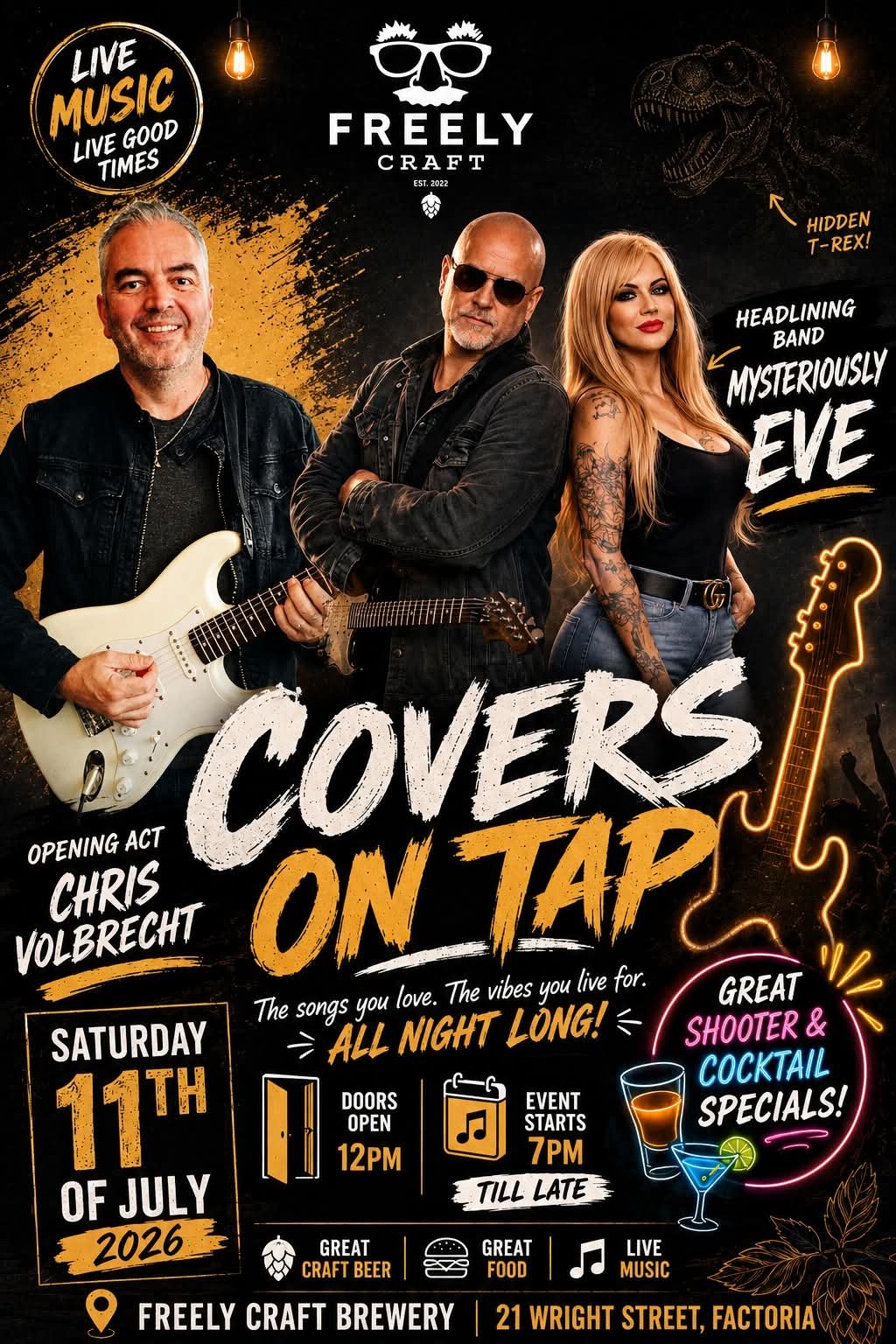 Mysteriously Eve @ Freely Craft Brewery 11 Jul