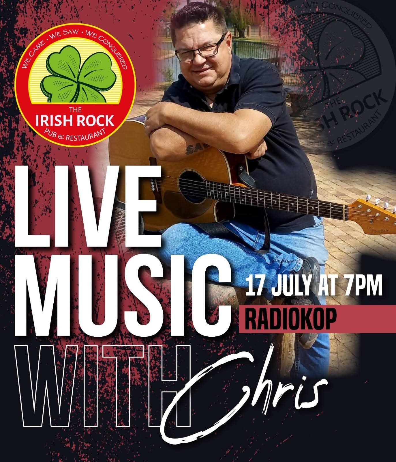 Chris Steyn @ Irish Rock Radiokop 17 Jul