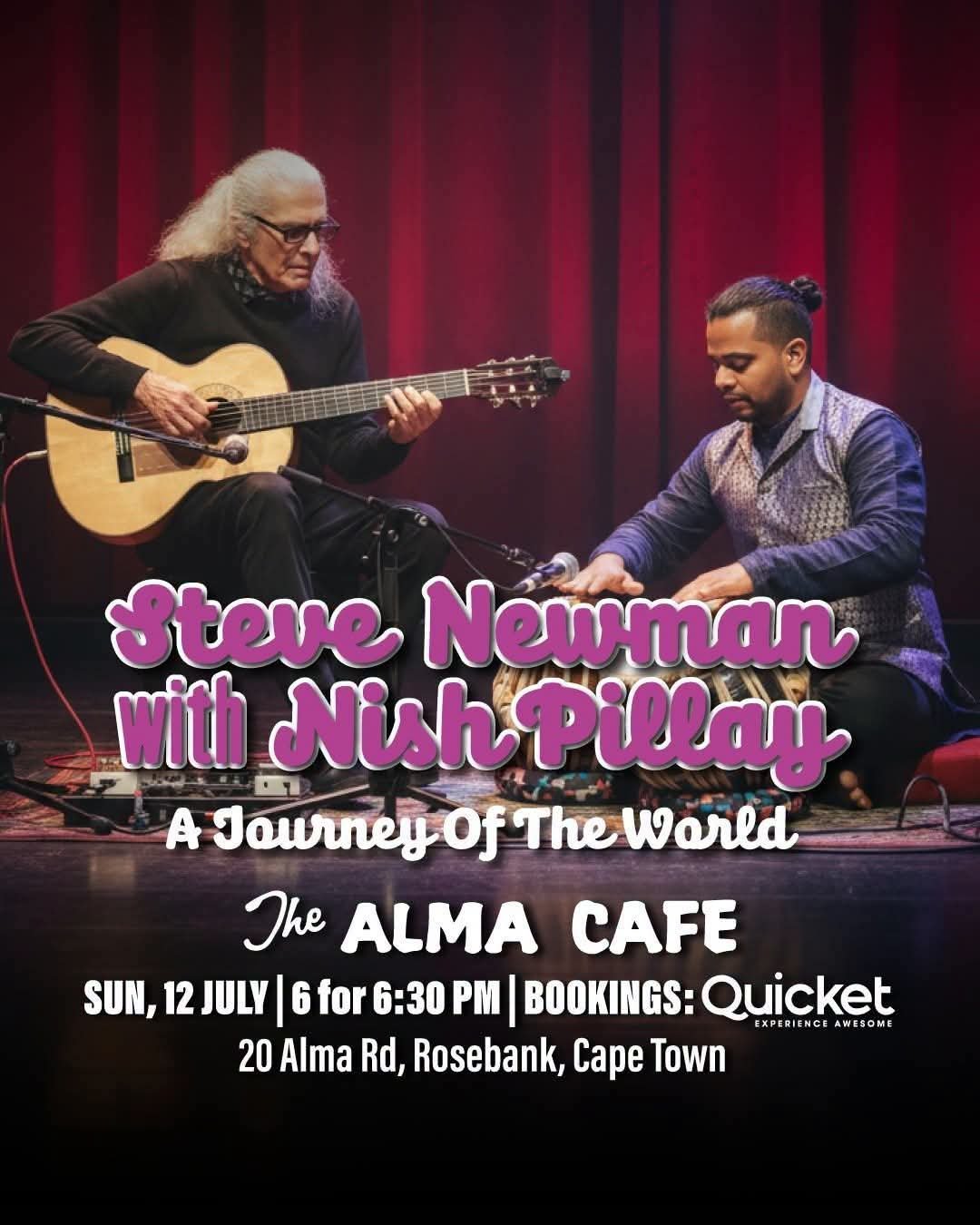 Steve Newman with Nish Pillay @ The Alma Cafe, Cape Town 12 Jul