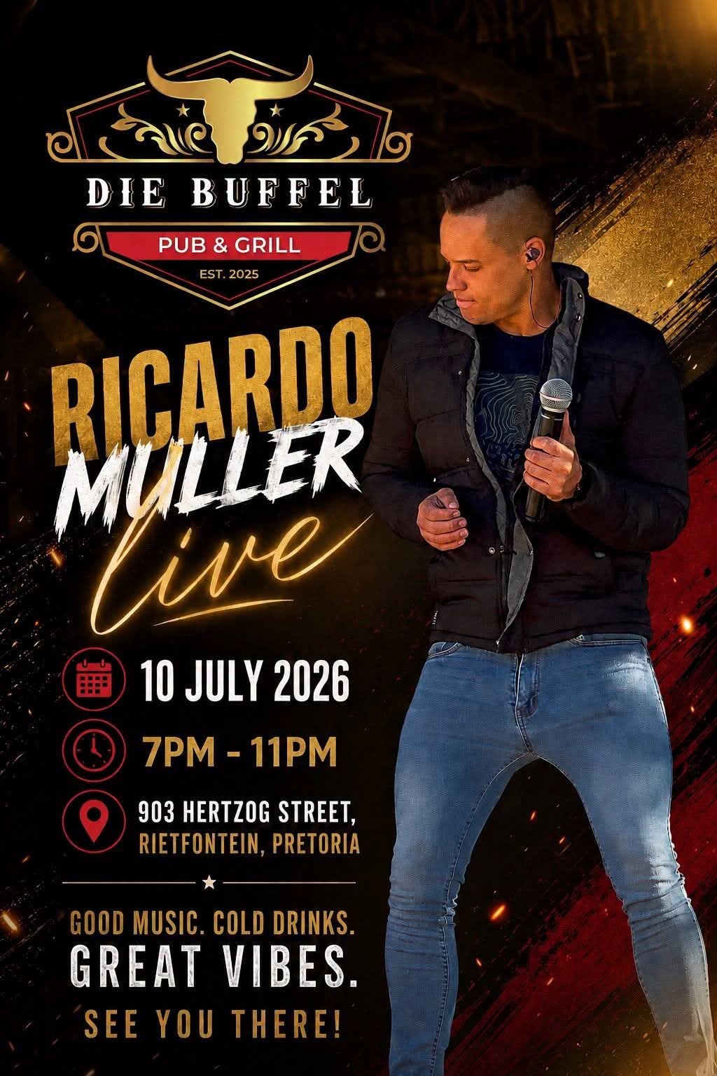 Ricardo Muller @ Die Buffel Pub & Grill, Rietfontein 10 Jul