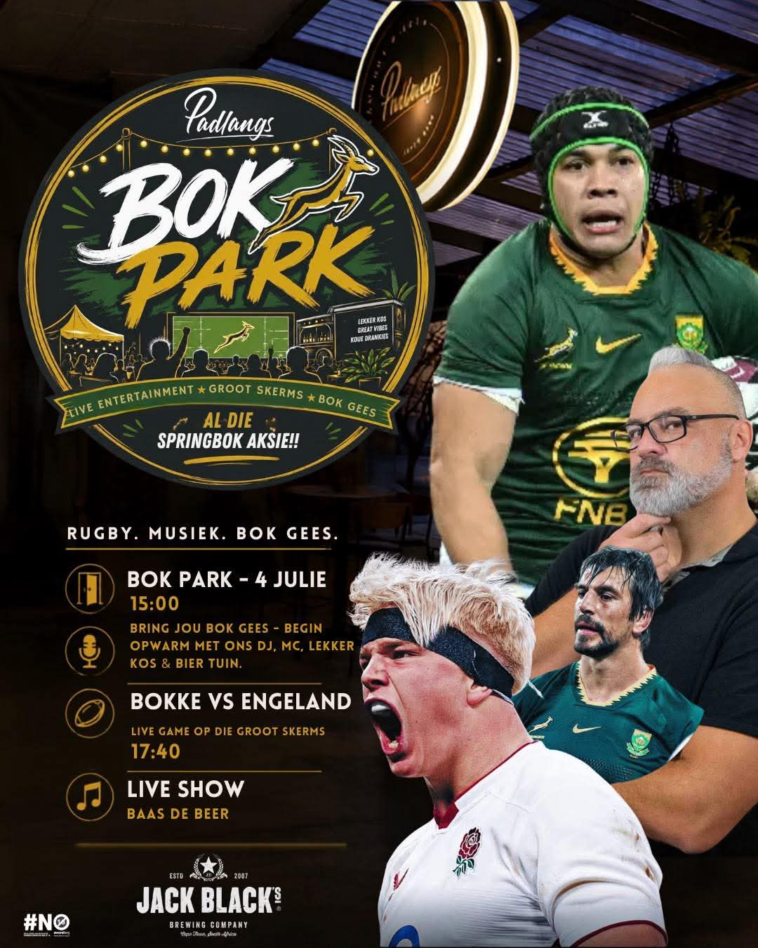 Rugby & Baas de Beer @ Padlangs Bok Park 4 Jul
