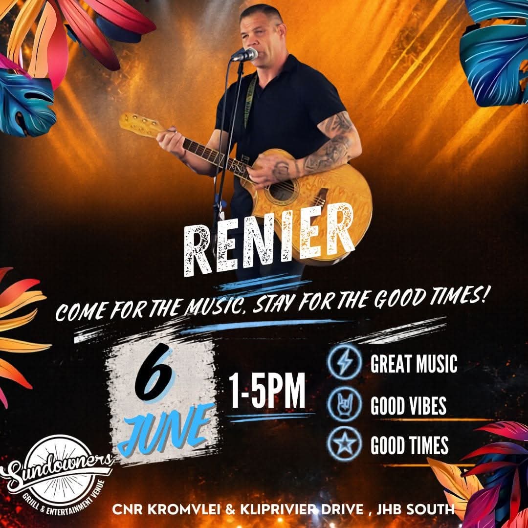 Renier Live at Sundowners Alberton 6 June