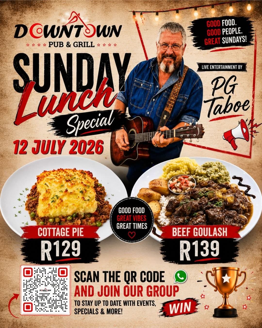 PG Taboe @ DownTown Pub & Grill Brakpan 12 Jul