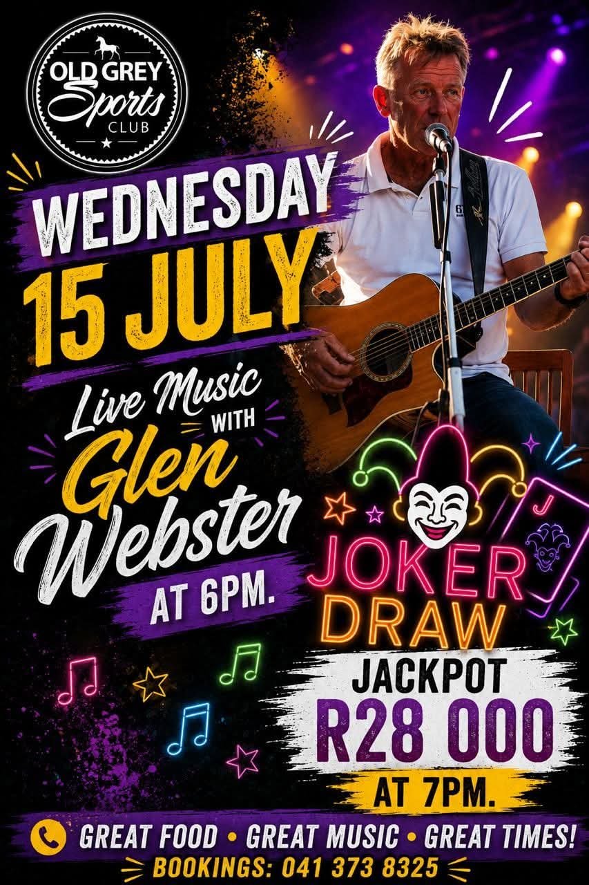 Glen Webster @ Old Grey Sports Club 15 Jul