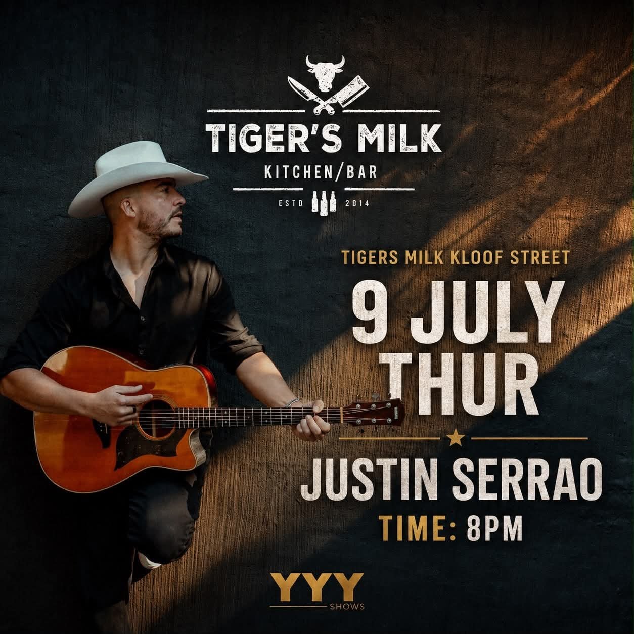 Justin Serrao @ Tiger's Milk Restaurant & Bar 9 Jul