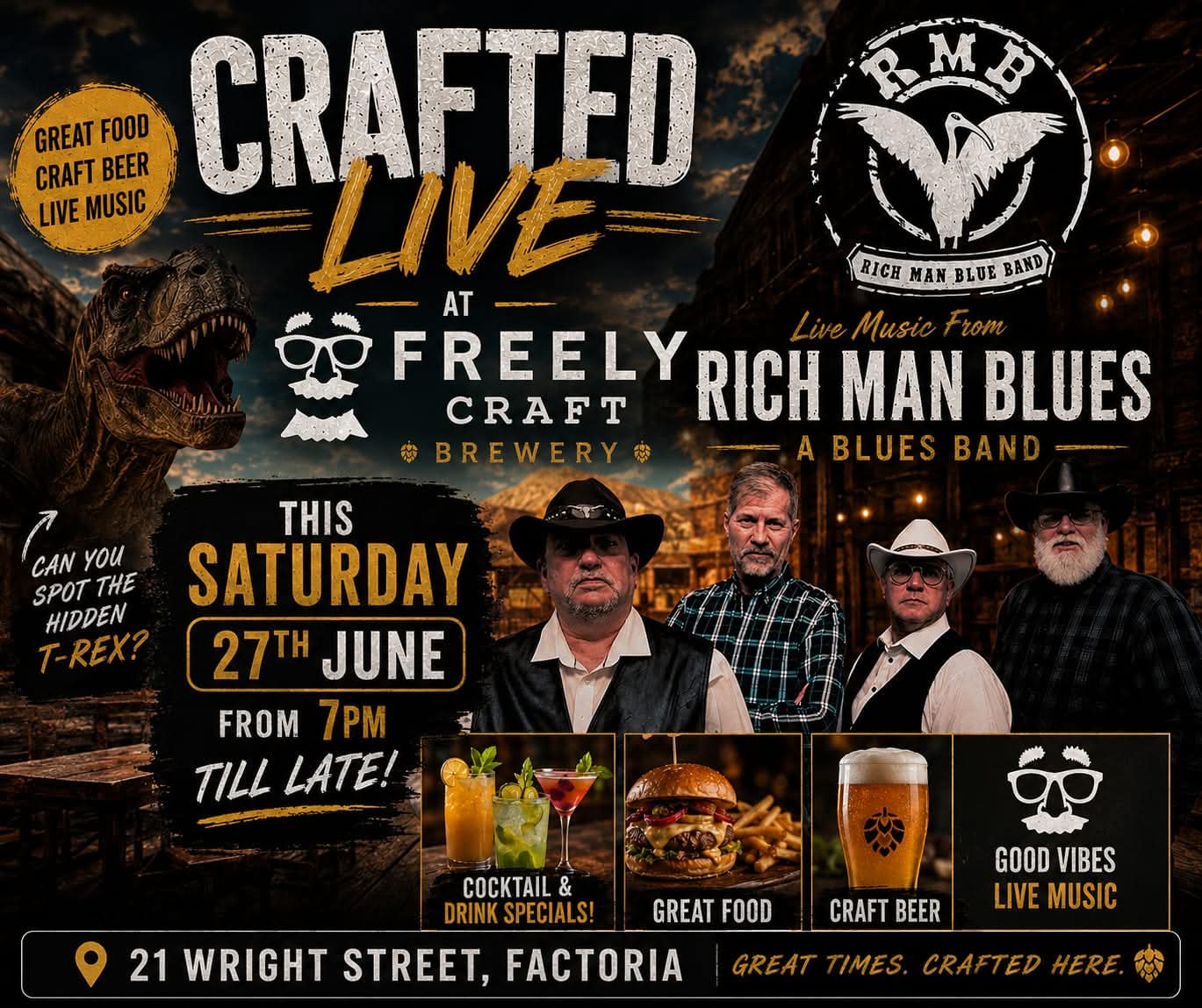 Rich Man Blue @ Freely Craft Brewery 27 Jun