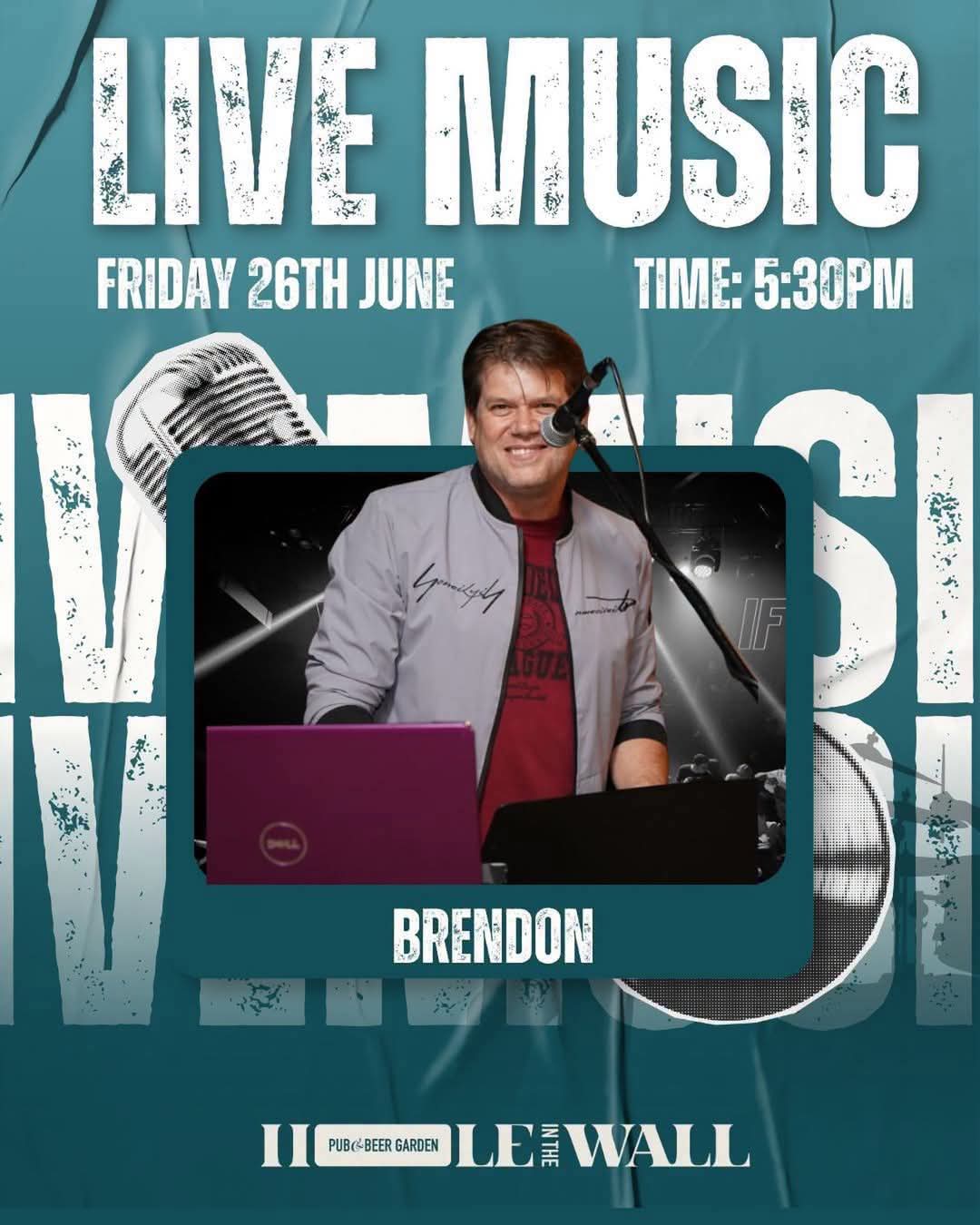 Brendon White @ Hole In The Wall Pub & Beer Garden (Barrels & Bottles) · Sandton 26 Jun