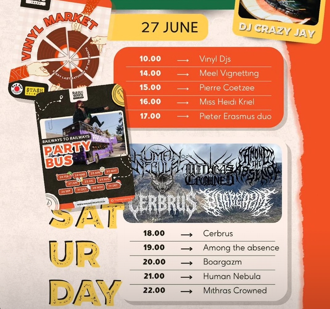 Live music @ Railways Irene 27 June