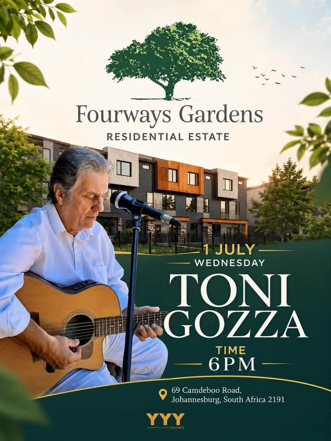 Toni Gozza @ Fourways Gardens Residential Estate 1 Jul