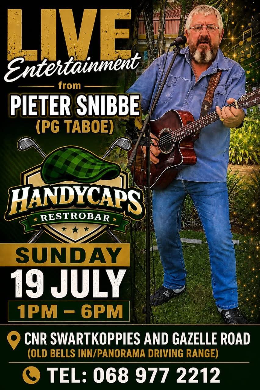 Pieter Snibbe @ Handycaps Restrobar / Bells Inn Sports Bar 19 Jul
