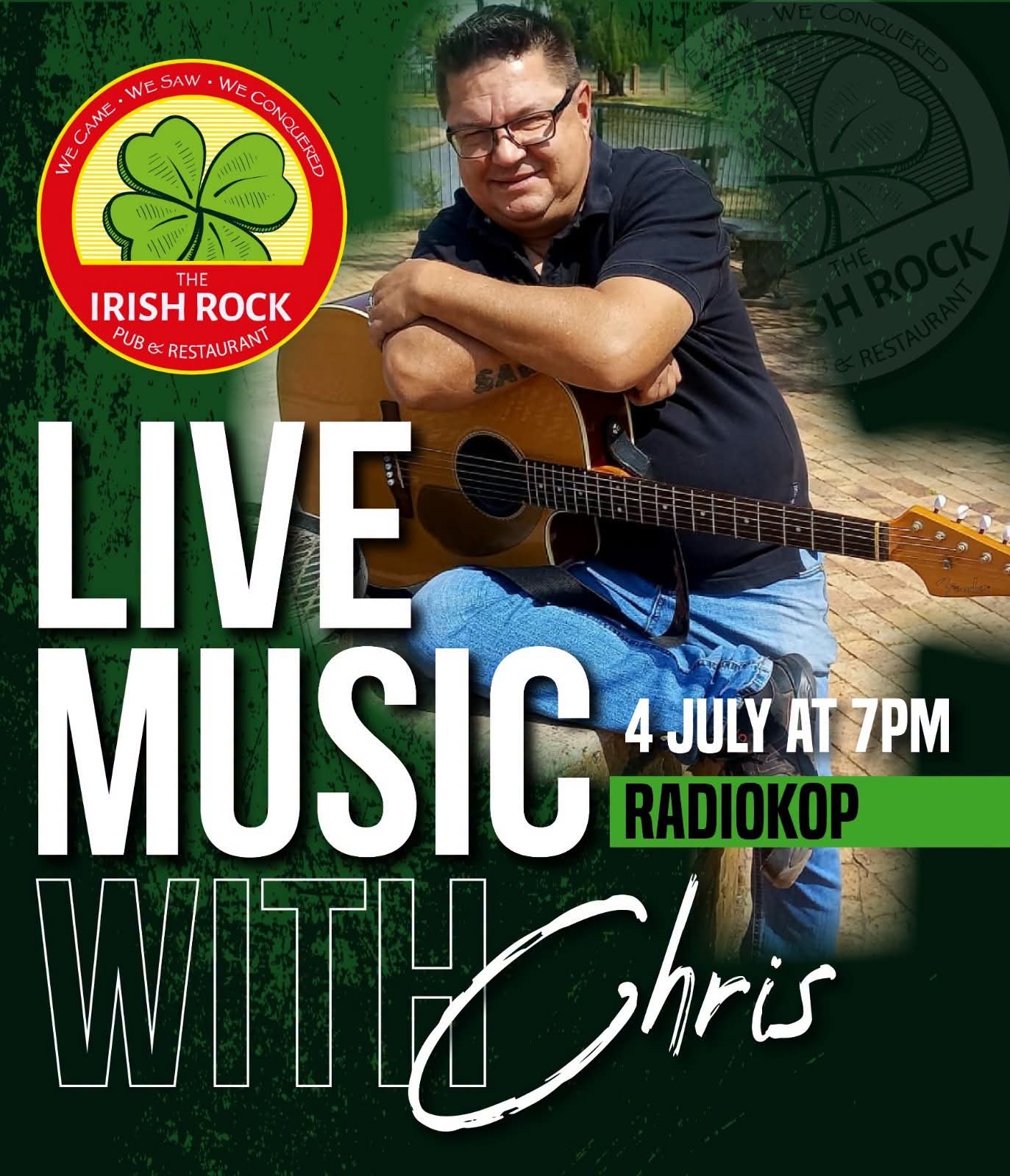 Chris Steyn @ The Irish Rock Radiokop 4 Jul