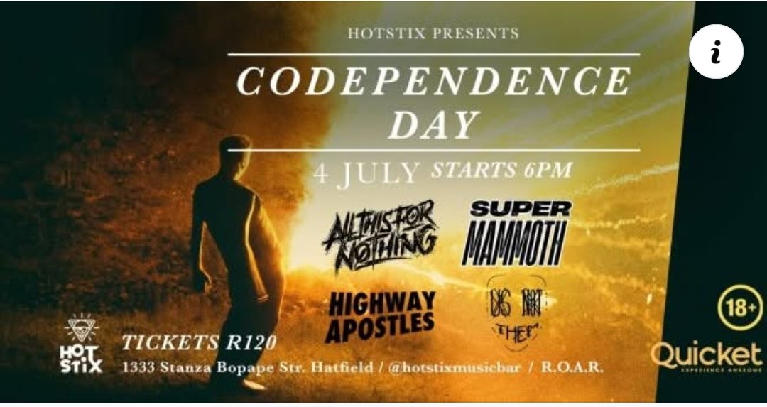 Codependence Day @ Hotstix Music & Pool Bar 4 July