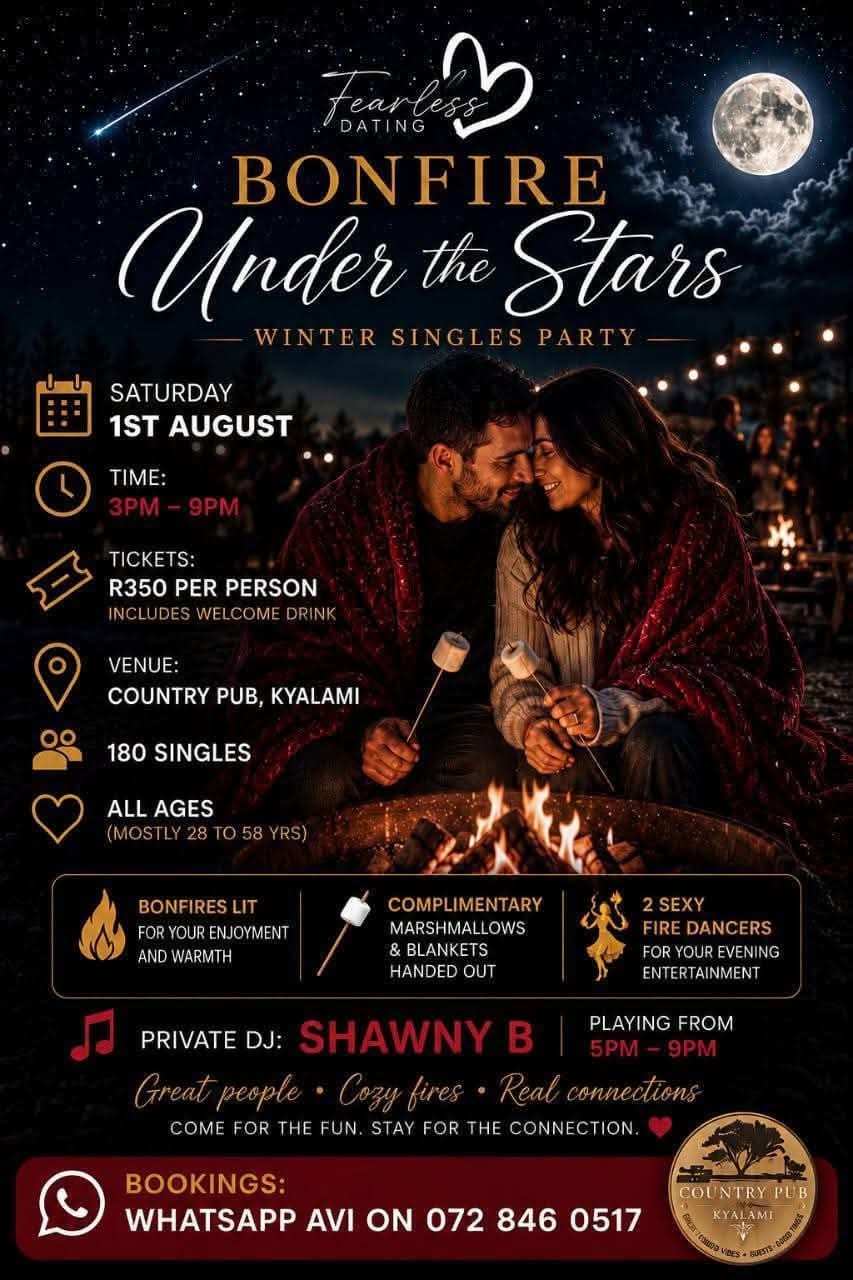 Bonfire under the Stars @ Country Pub Kyalami 1 Aug