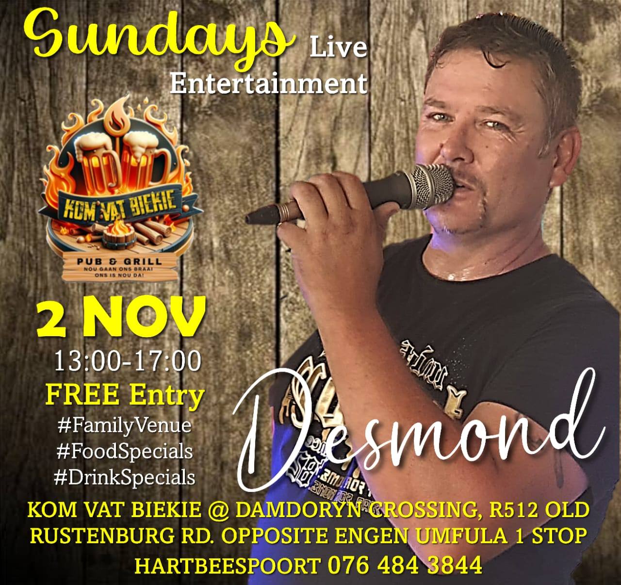 Desmond Muller @ Kom Vat Biekie 2 Nov