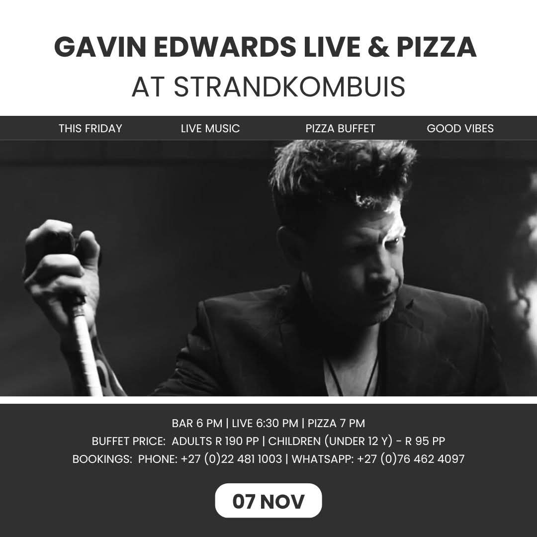 Gavin Edwards @ Strandkombuis Yzerfontein 7 Nov