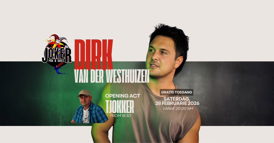 Dirk Van Der Westhuizen @ Joker Pub 28 Feb