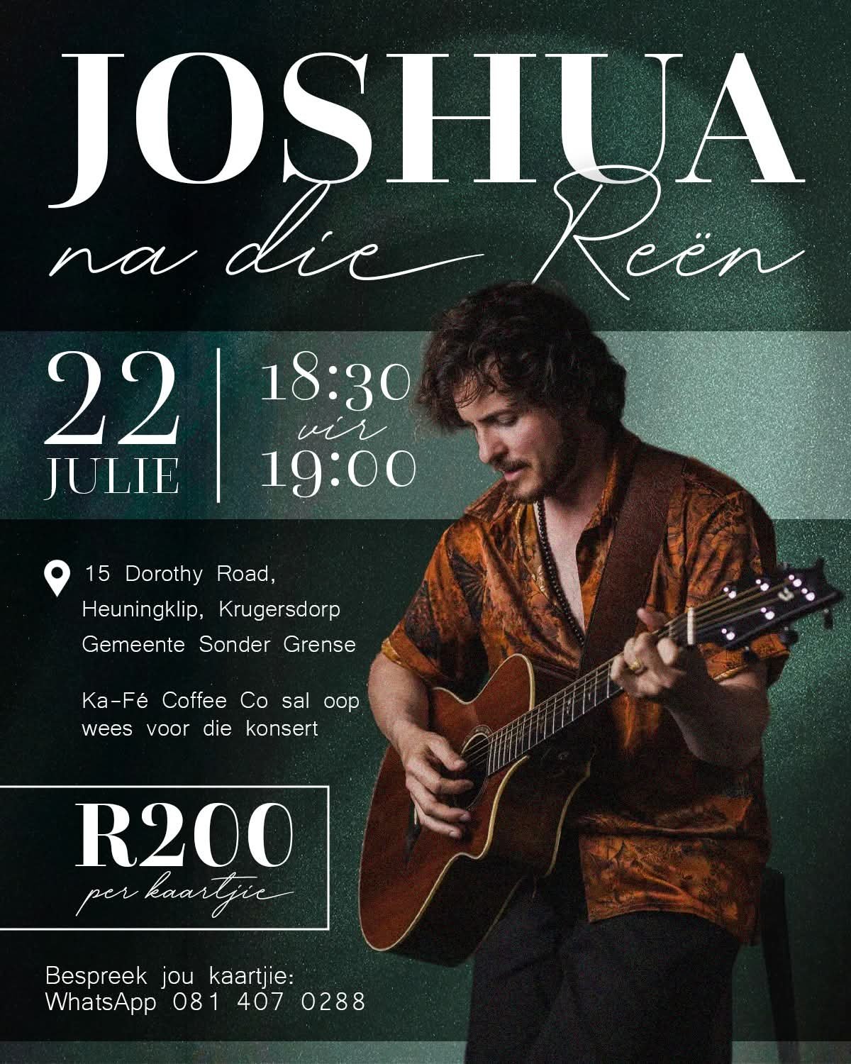 Joshua na die Reën @ Gemeente Sonder Grense 22 Jul