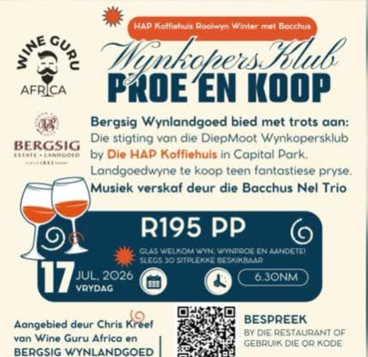 Bacchus Nel Trio @ Bergsig Estate Landgoed 17 Jul