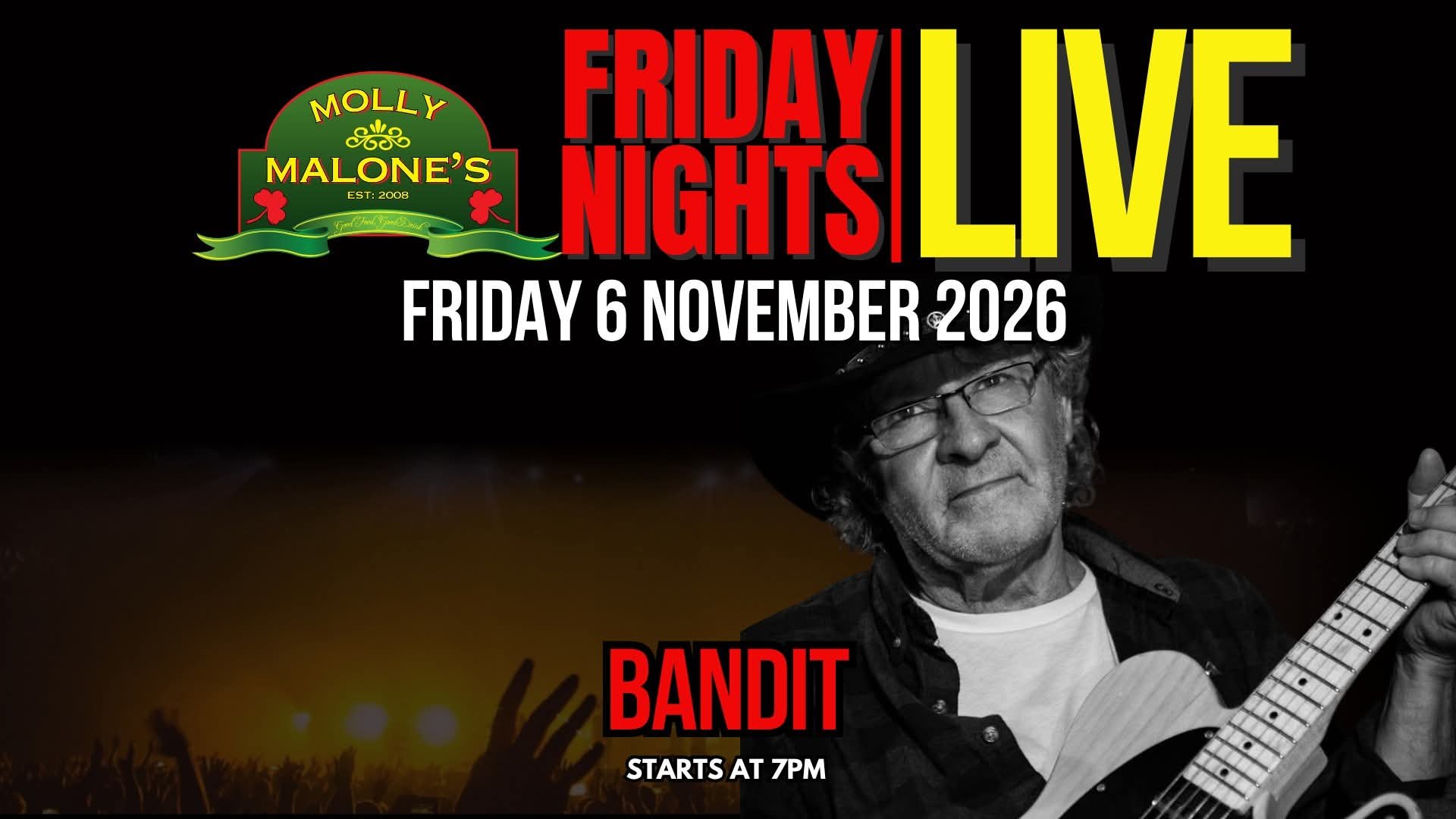 Bandit @ Molly Malone's · Sandton 6 Nov