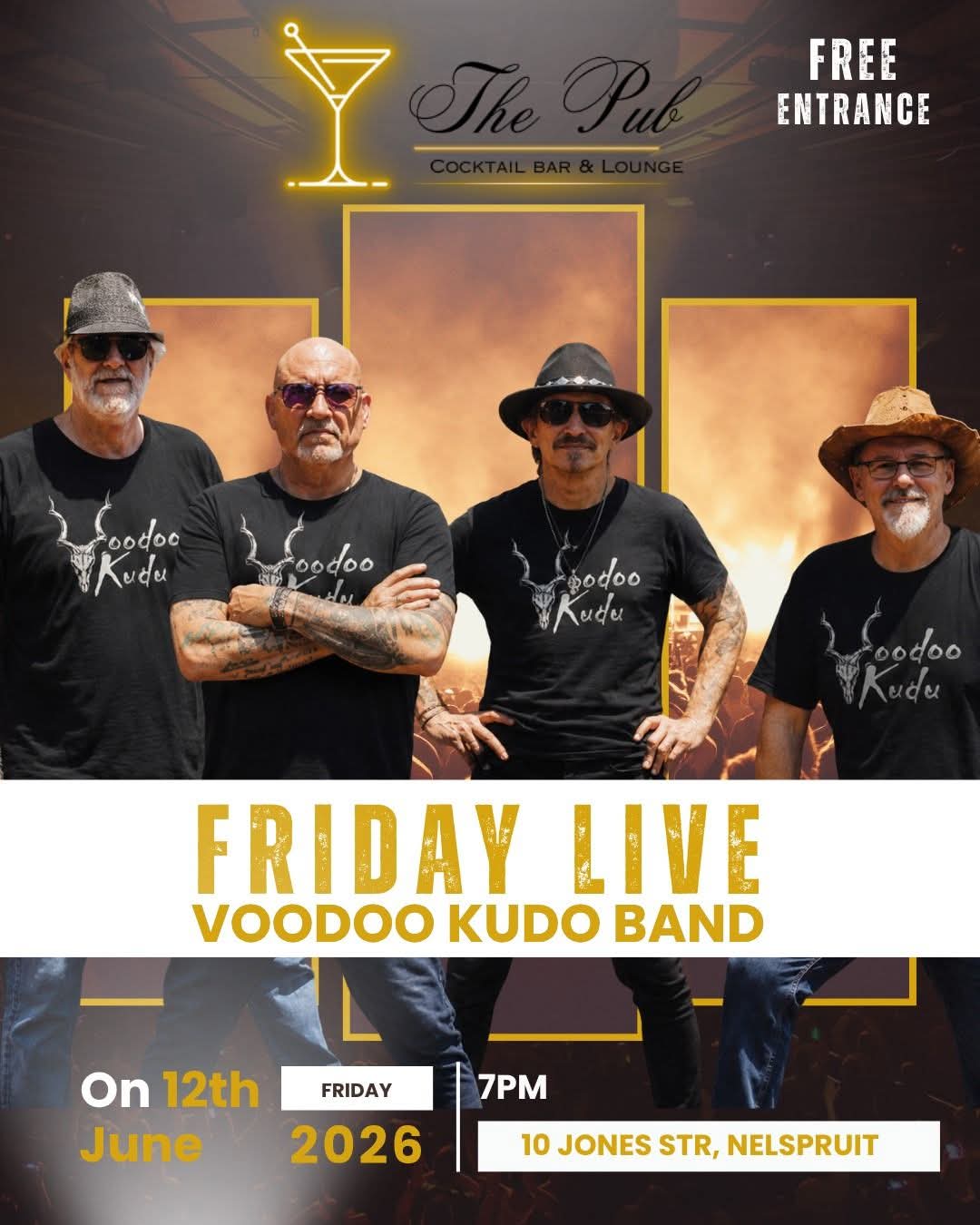 Voodoo Kudo Band @ The Pub · Mbombela 12 Jun