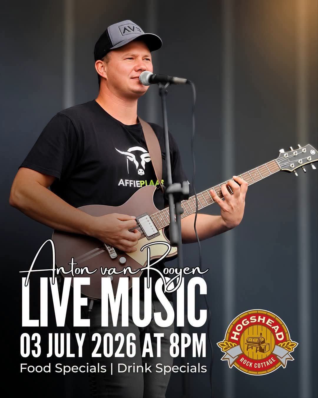 Anton Van Rooyen @ Hogshead Rock Cottage 3 Jul