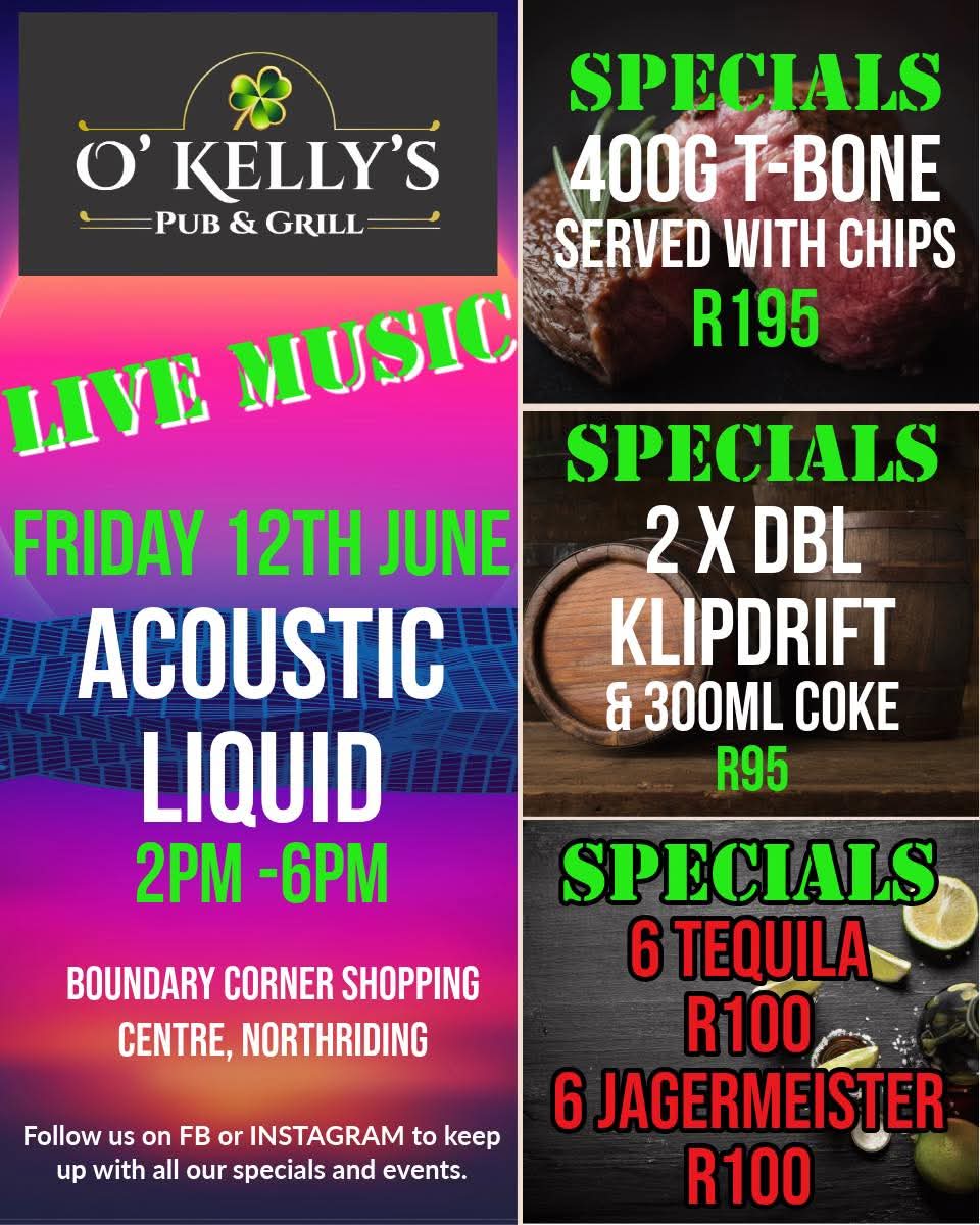Acoustic Liquid @ O' Kelly's 12 June