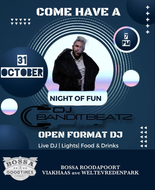 Dale Shnettler @ Bossa Roodepoort 31 Oct