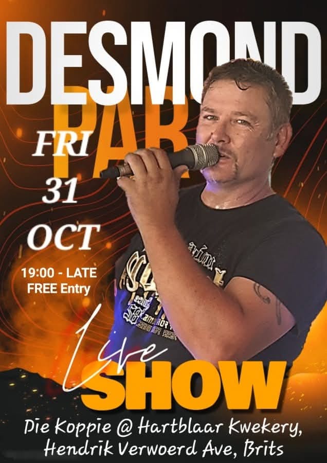 Desmond Muller @ Hartblaar Kwekery 31 Oct - Image 1
