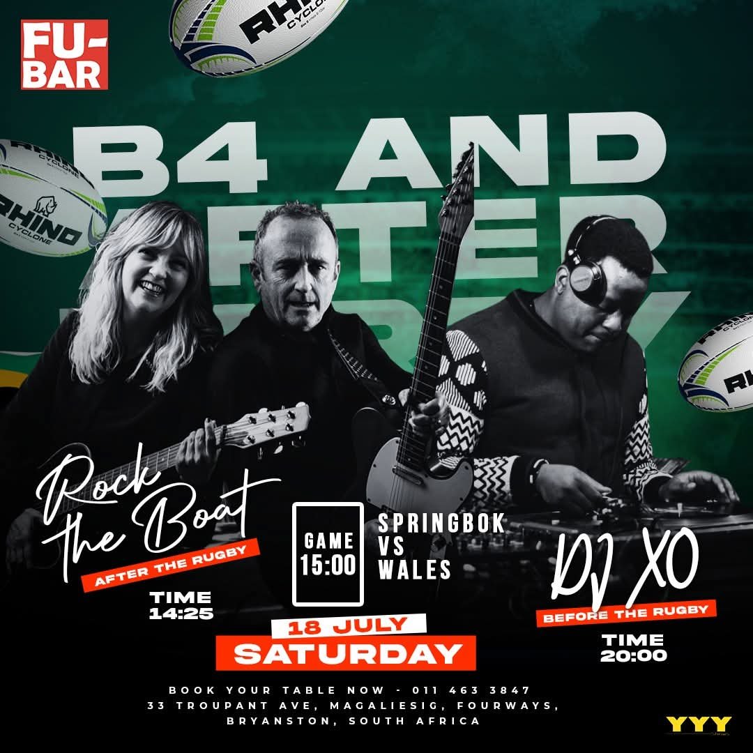 Rock the Boat @ Fu-Bar · Sandton 18 Jul
