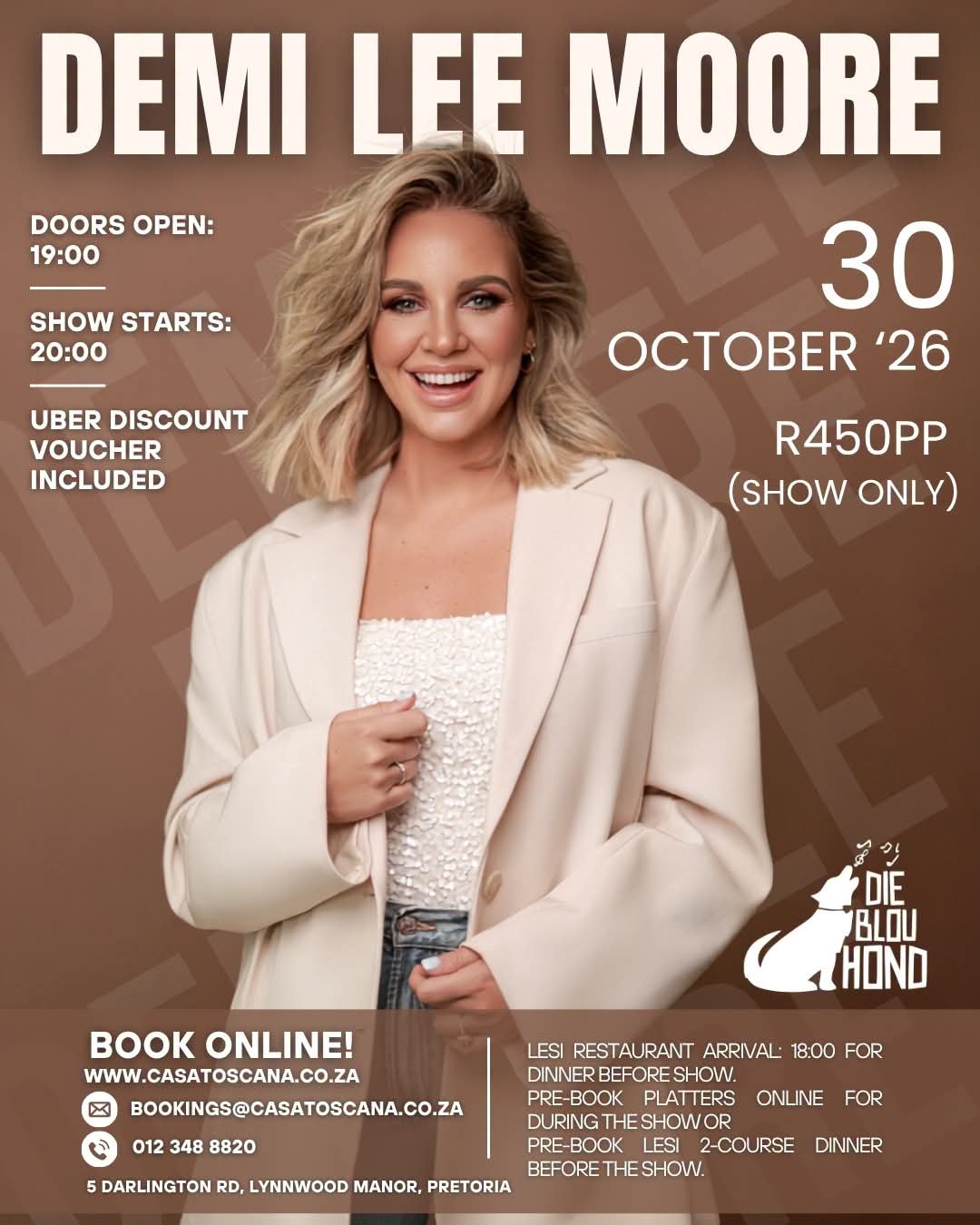 Demi Lee Moore @ Die Blou Hond 30 Oct